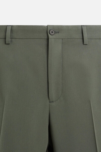 COMFORTABLE CLASSIC TROUSERS Blueish Green - 23