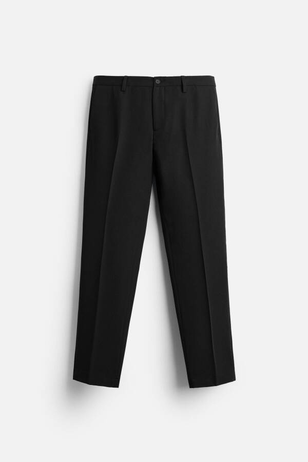 COMFORTABLE CLASSIC TROUSERS Blueish Green Black - 21