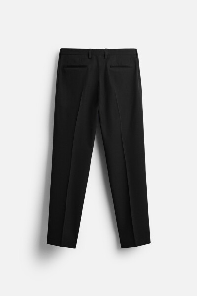 COMFORTABLE CLASSIC TROUSERS Blueish Green Black - 22