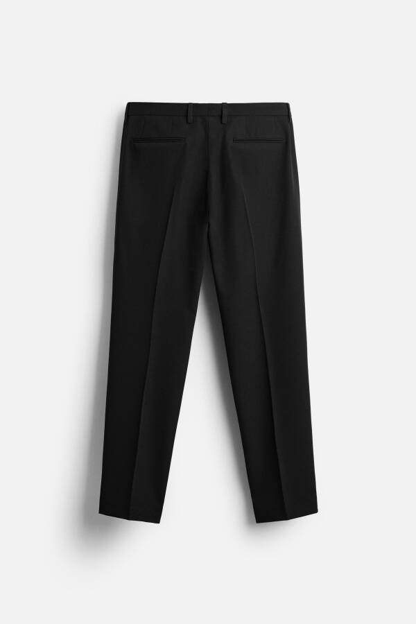 COMFORTABLE CLASSIC TROUSERS Blueish Green Black - 22