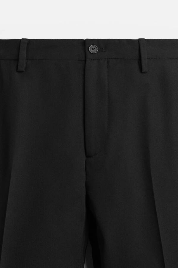 COMFORTABLE CLASSIC TROUSERS Blueish Green Black - 23