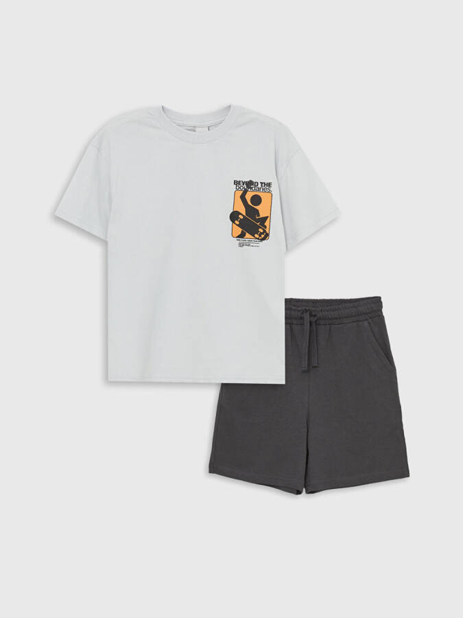 Comfortable Fit Bike Neck Boys T-Shirt and Shorts - 8
