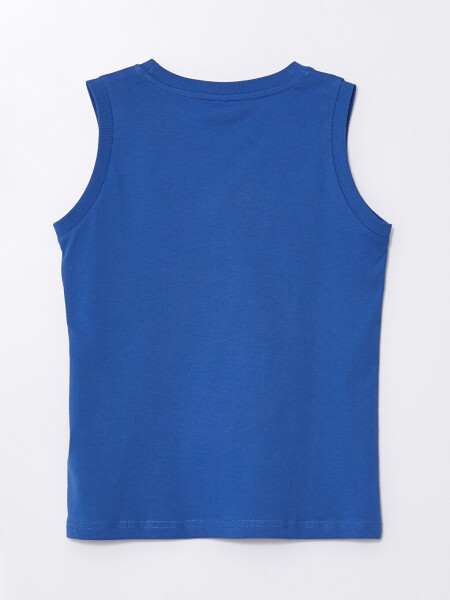 Comfortable Fit Bike Neck Printed Boys' Tank Top - 6