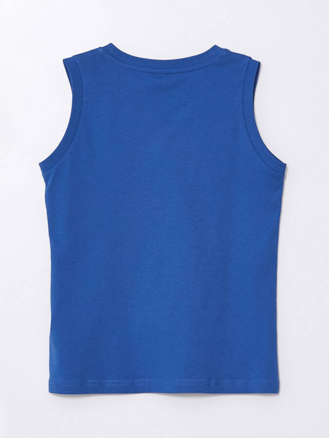 Comfortable Fit Bike Neck Printed Boys' Tank Top - 3