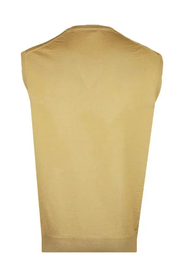 Comfortable Fit Camel Wool Sweater - 2