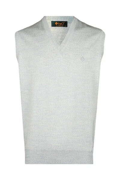 Comfortable Fit Grey Melange Wool Sweater - CO CEWO TRICOT