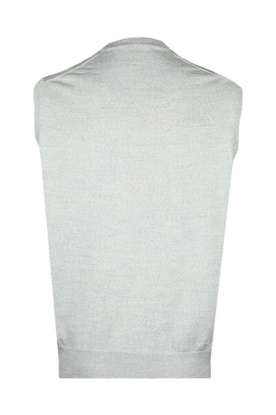 Comfortable Fit Grey Melange Wool Sweater - CO CEWO TRICOT (1)