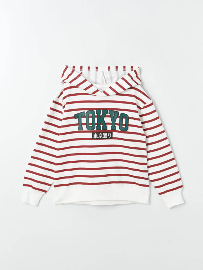 Comfortable Fit Striped Boys Hoodie - 5