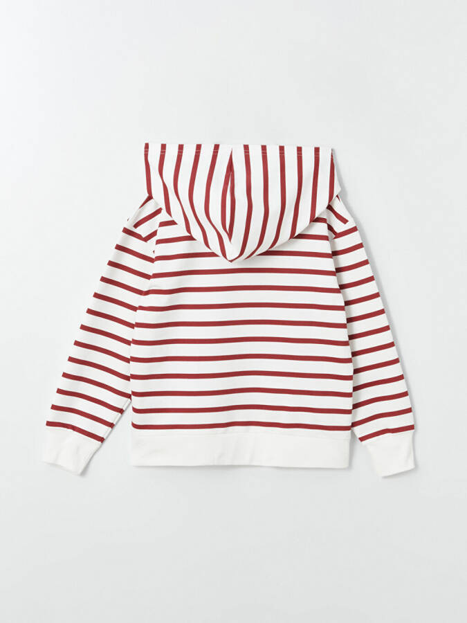 Comfortable Fit Striped Boys Hoodie - 7