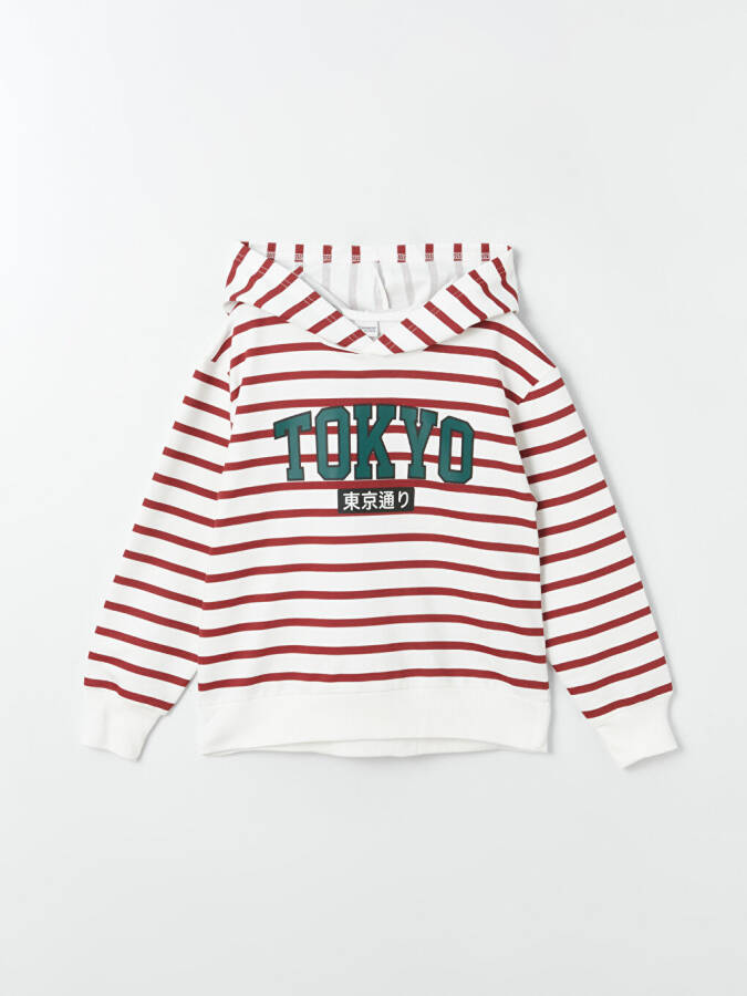 Comfortable Fit Striped Boys Hoodie - 9