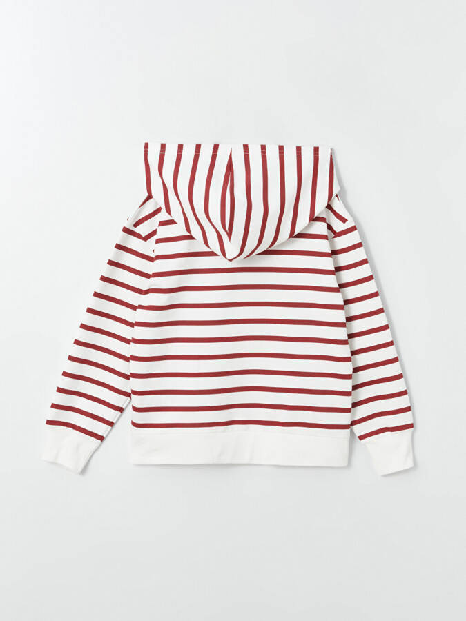 Comfortable Fit Striped Boys Hoodie - 11