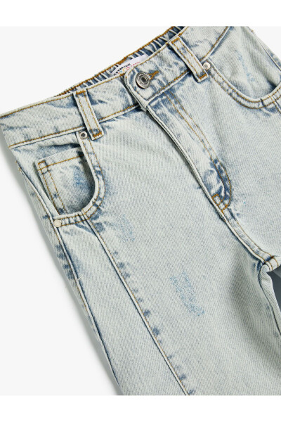 Comfortable, loose-fitting cotton jeans. - 6