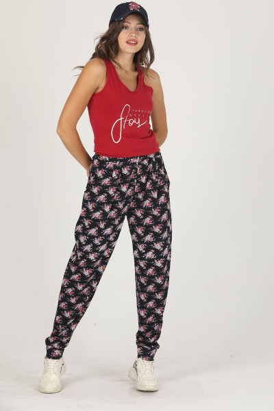 Comfortable T-shirt and Palazzo Pants Set - 2