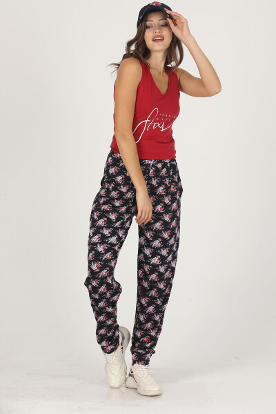 Comfortable T-shirt and Palazzo Pants Set - 4