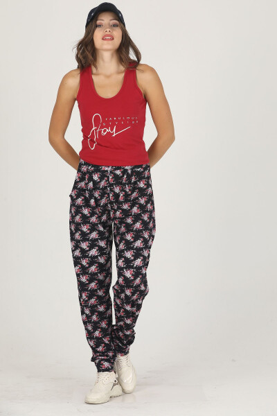 Comfortable T-shirt and Palazzo Pants Set - 1