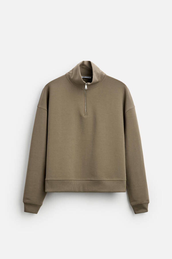 Comfortable Tech Sweatshirt - Dark Khaki - 16