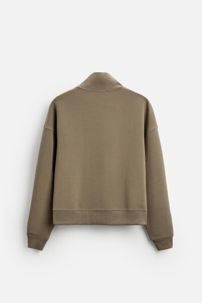 Comfortable Tech Sweatshirt - Dark Khaki - 17