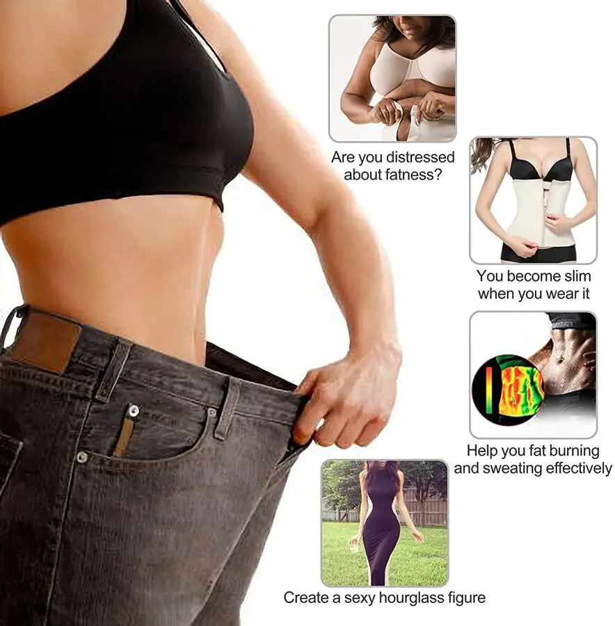 COMFREE Fajas Colombianas Reductoras Waist Trainer for Women Latex Cincher Long Torso Underbust Corsets Body Shaper - 6