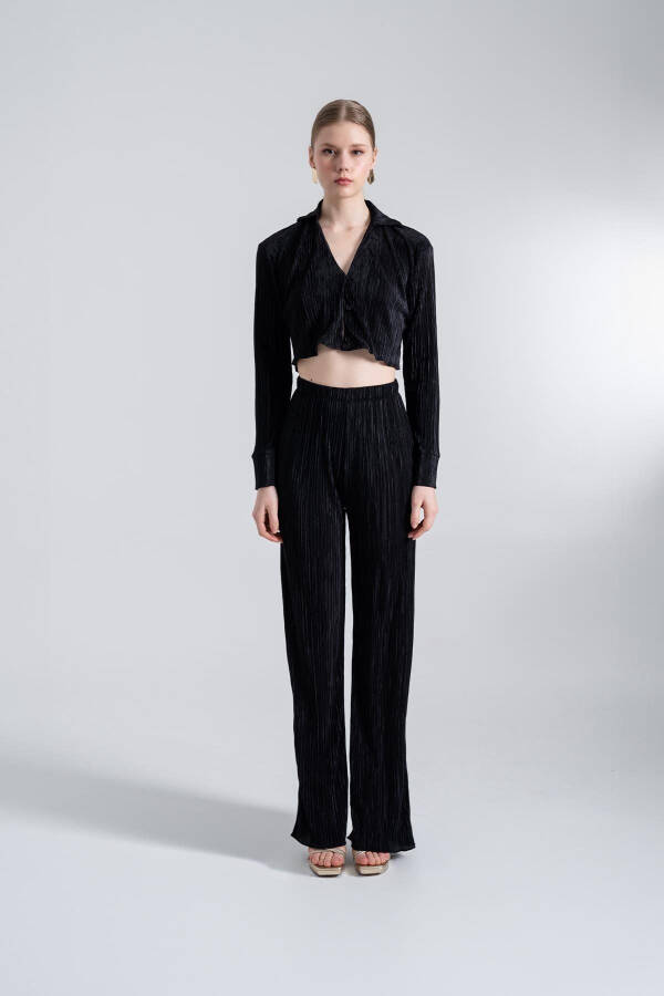 Comfy Crop Shirt Black - 1