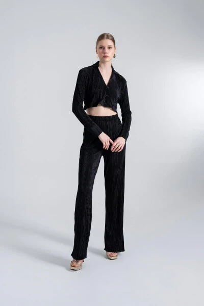 Comfy Crop Shirt Black - 2