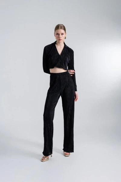 Comfy Crop Shirt Black - 3