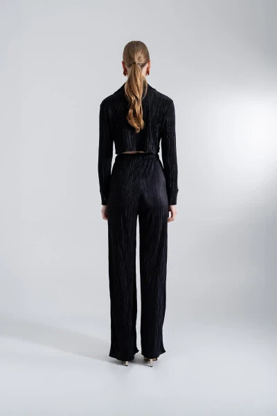 Comfy Crop Shirt Black - 4