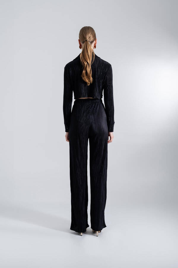 Comfy Crop Shirt Black - 4