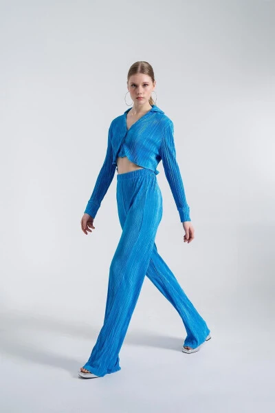 Comfy Crop Shirt Blue - 6