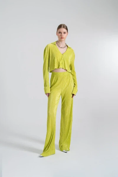 Comfy Crop Shirt Green - HOLLY LOLLY (1)