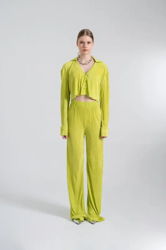 Comfy Crop Shirt Green - 2