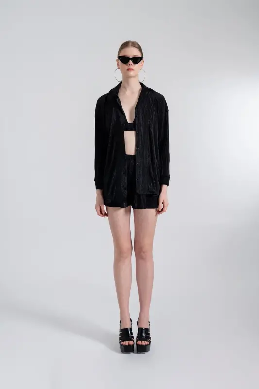 Comfy Oversize Shirt Black - 7