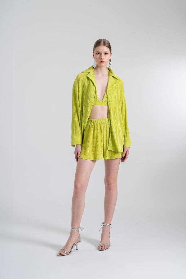Comfy Oversize Shirt Green - 1