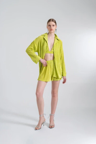 Comfy Oversize Shirt Green - 2