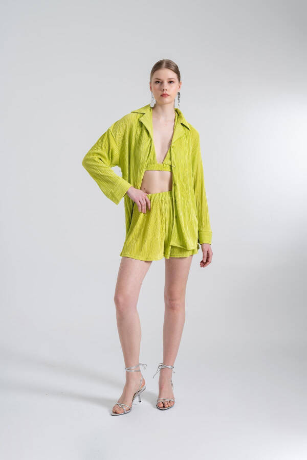 Comfy Oversize Shirt Green - 2