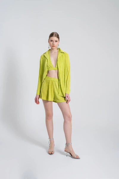 Comfy Oversize Shirt Green - 3