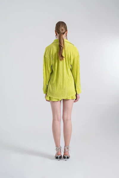 Comfy Oversize Shirt Green - 4
