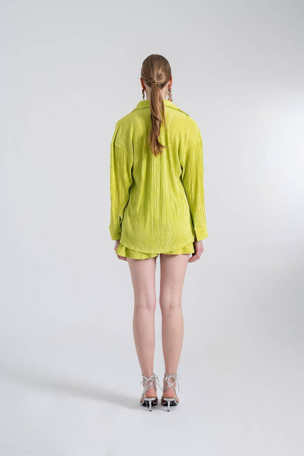 Comfy Oversize Shirt Green - 4