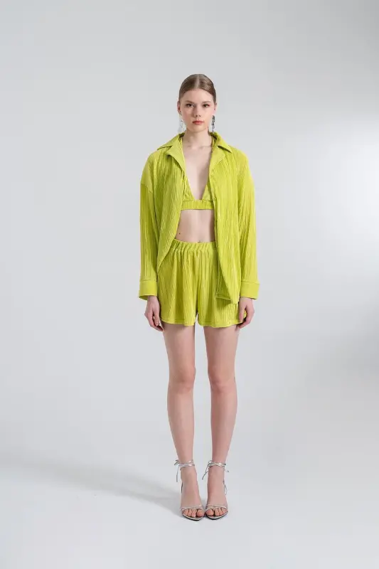 Comfy Oversize Shirt Green - 2