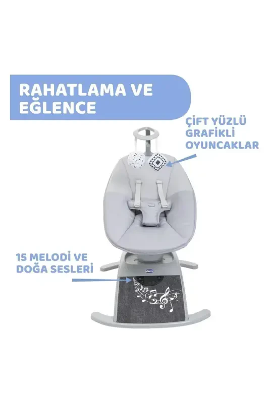 Comfy Wave Electronic Home Type Baby Bouncer Silverspring - 3