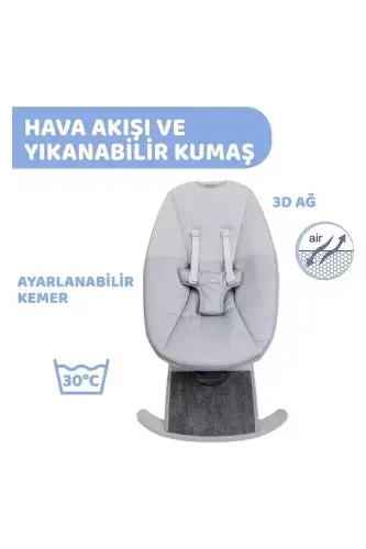 Comfy Wave Electronic Home Type Baby Bouncer Silverspring - 4