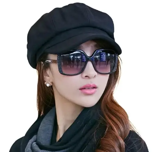 Comhats Wool Fashion Newsboy Hats for Women Winter Warm Pageboy Cabbie Cap Beret 