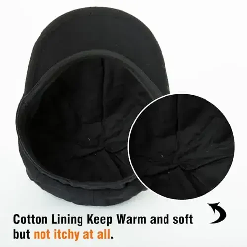 Comhats Wool Fashion Newsboy Hats for Women Winter Warm Pageboy Cabbie Cap Beret - 2