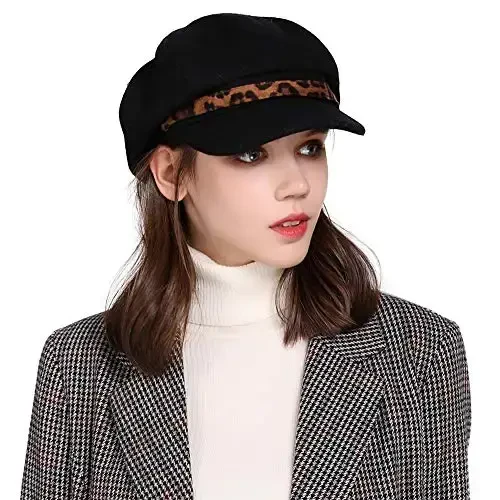 Comhats Wool Fashion Newsboy Hats for Women Winter Warm Pageboy Cabbie Cap Beret - COMHATS