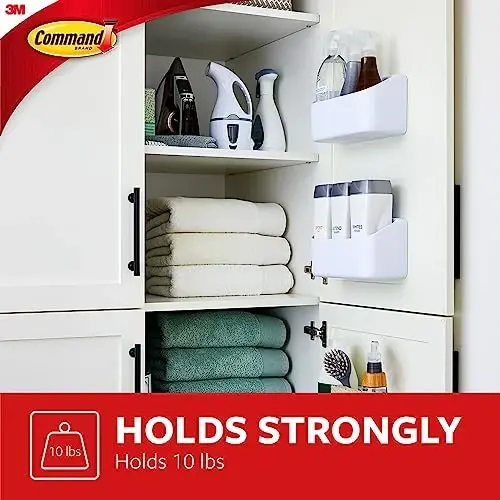 Command 10 Lb Large Organizing Caddy with 4 Command Strips, 9.91