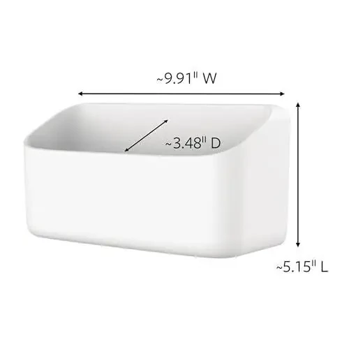 Command 10 Lb Large Organizing Caddy with 4 Command Strips, 9.91