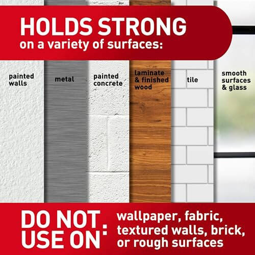 Command Broom and Mop Grippers, 2 Hangers and 4 Command Strips, Damage Free Hanging Wall Mount Broom and Mop Holder, Household Cleaning Organizer for Organization and Storage, Holds up to 4 lb - 5