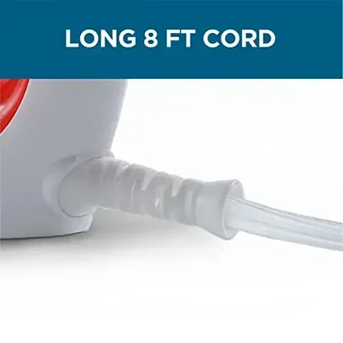 Commercial Care CCSI300 Steam Iron with 7.4 Ounce Water Tank, 1200 Watts, Comfort Grip,Red - 6