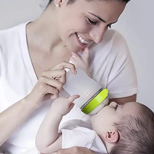 Comotomo Baby Bottle Double Pack, Green, 8oz - 6