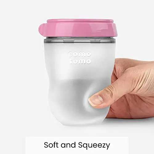 Comotomo Baby Bottle, Pink, 8 Ounce (2 Count) - 3