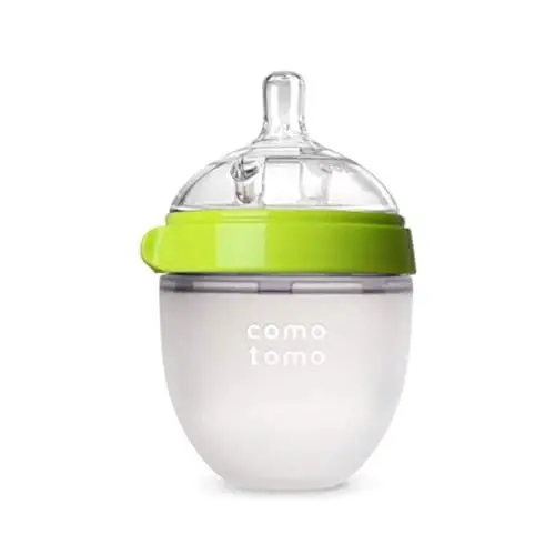 Comotomo Baby Bottle Single Pack, Green, 5oz 